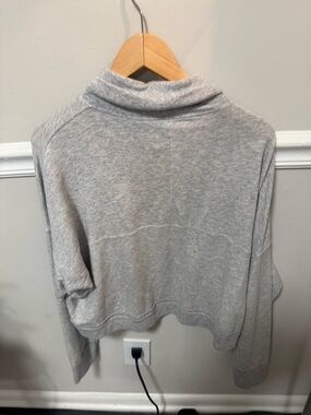 Women’s yoga sweaters combo Gray Mock Neck Sweater - Comfortable Everyday Knit